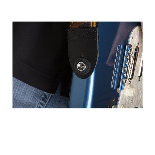 Fender Instrument Strap Blocks - Four-Pack Set with 2 Black and 2 Surf Green Blocks