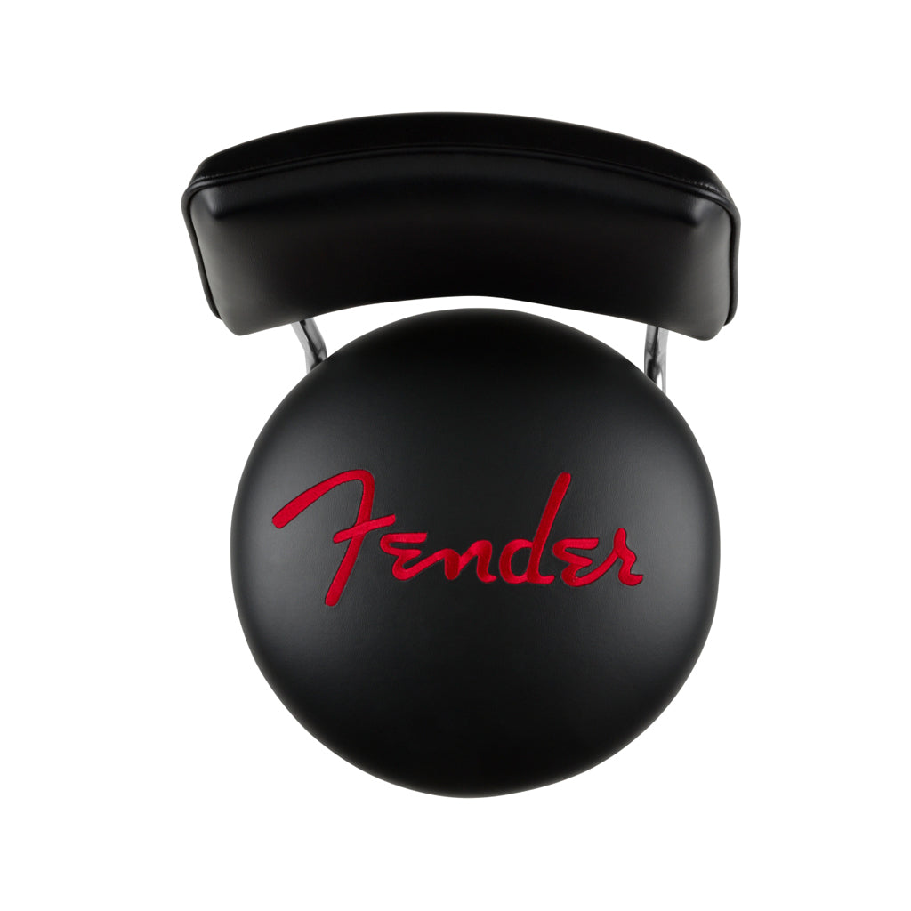 34-inch Fender High-end Vegan Leather Bar Stool for Home, Office, or Studio