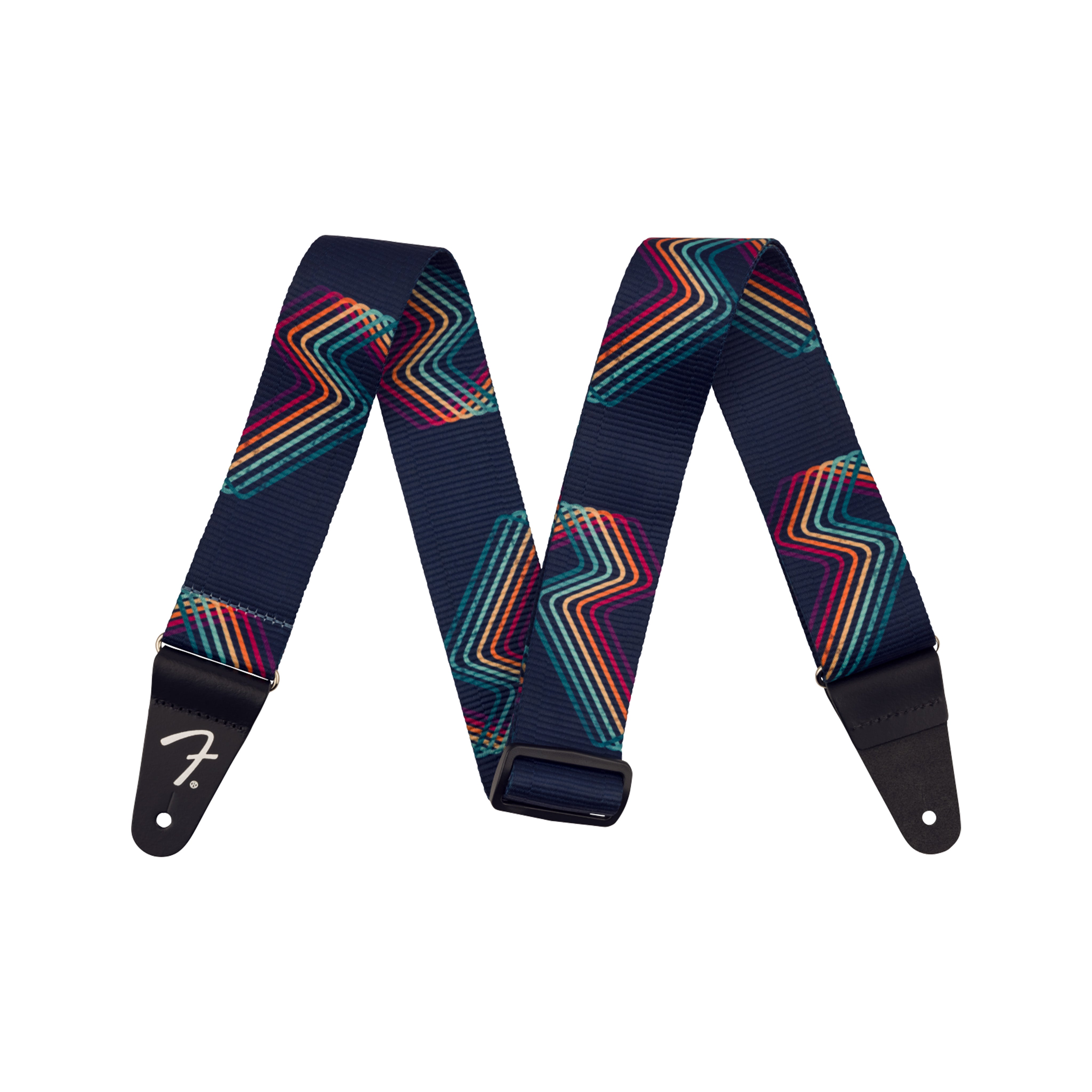 Fender Vintage-Style Bolt-On Guitar Strap with Retro Designs
