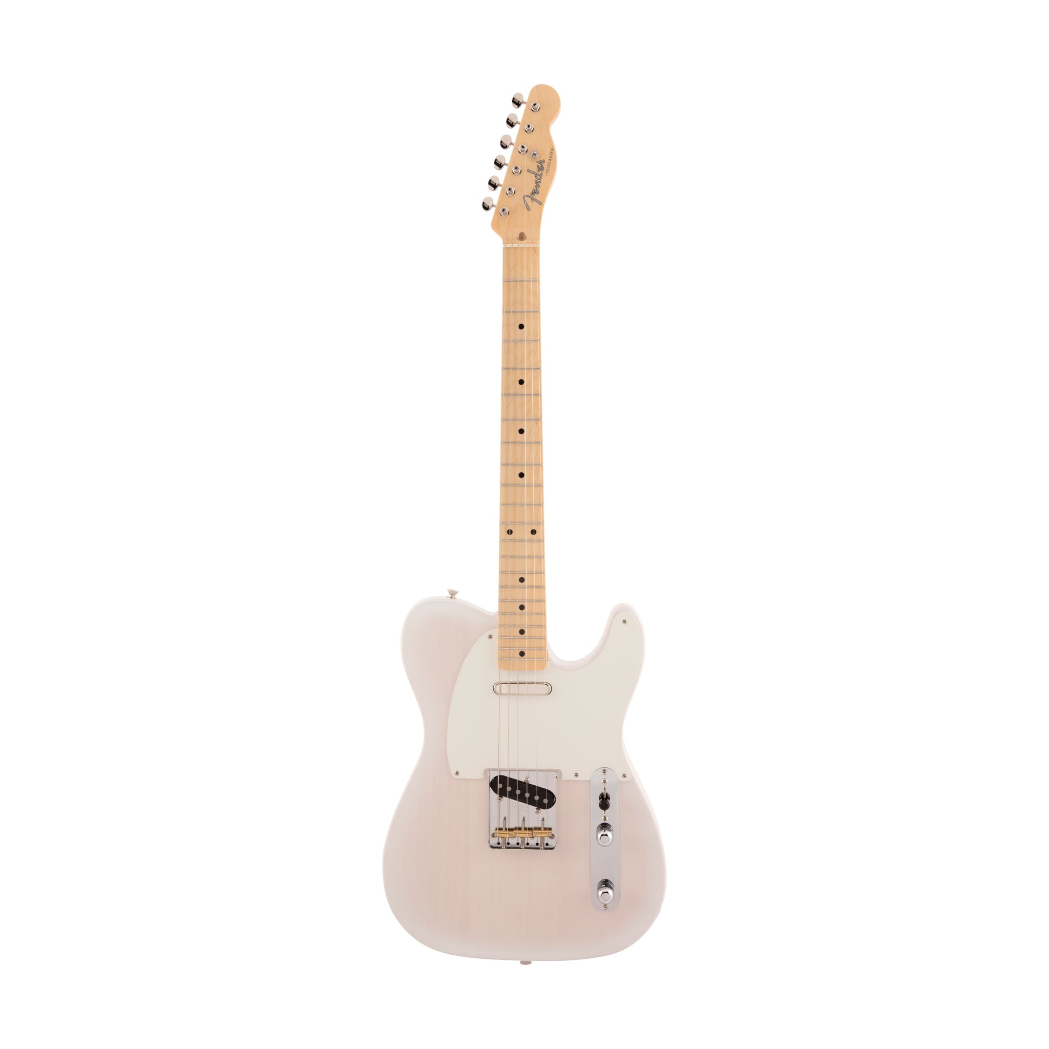 Fender Japan Traditional II 50s White Blonde Electric Guitar with Maple Fingerboard