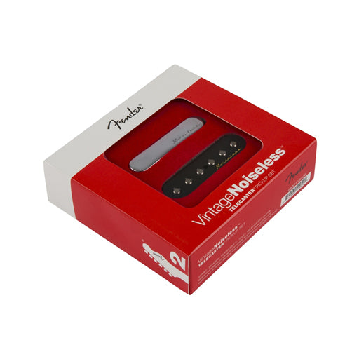 Fender Set of 2 Vintage Noiseless Telecaster Pickups for Authentic Tone