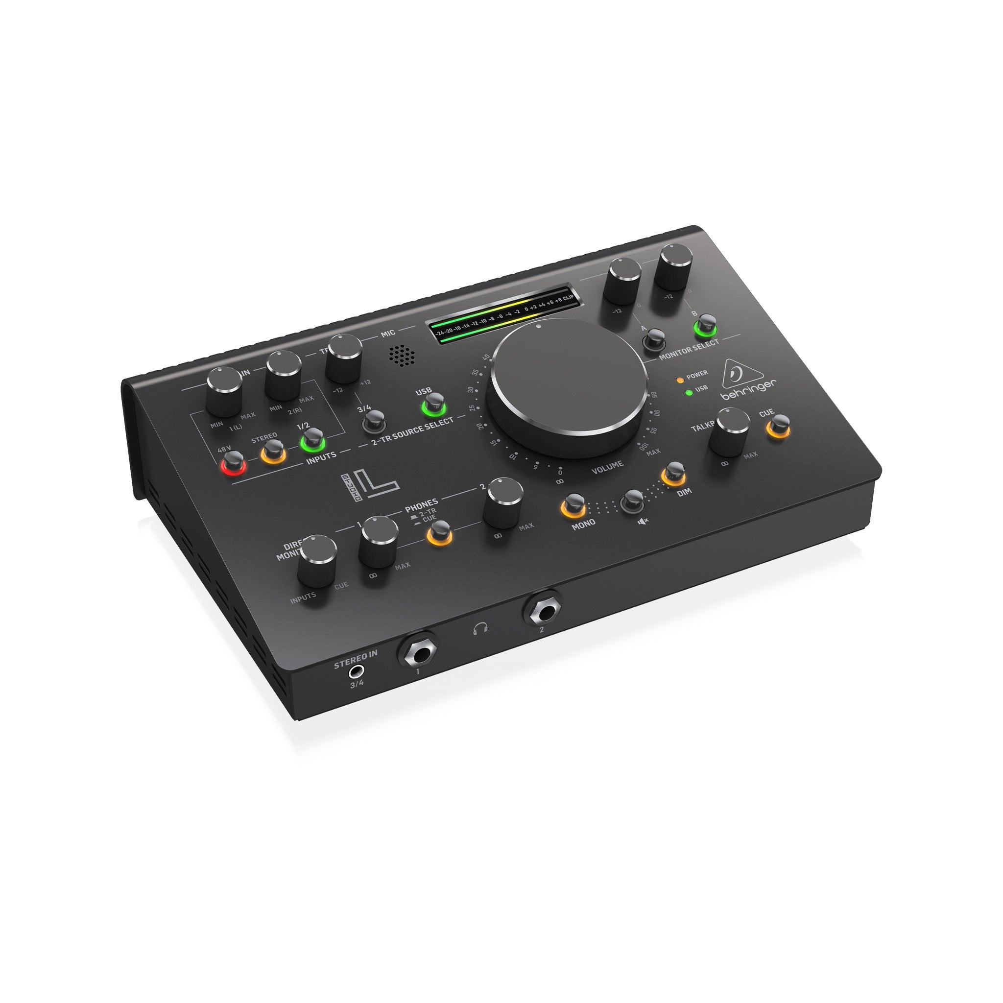 Behringer High - end Professional Studio Control Equipment with VCA Control and 192 kHz 2x2 USB Audio Interface for Audio Production