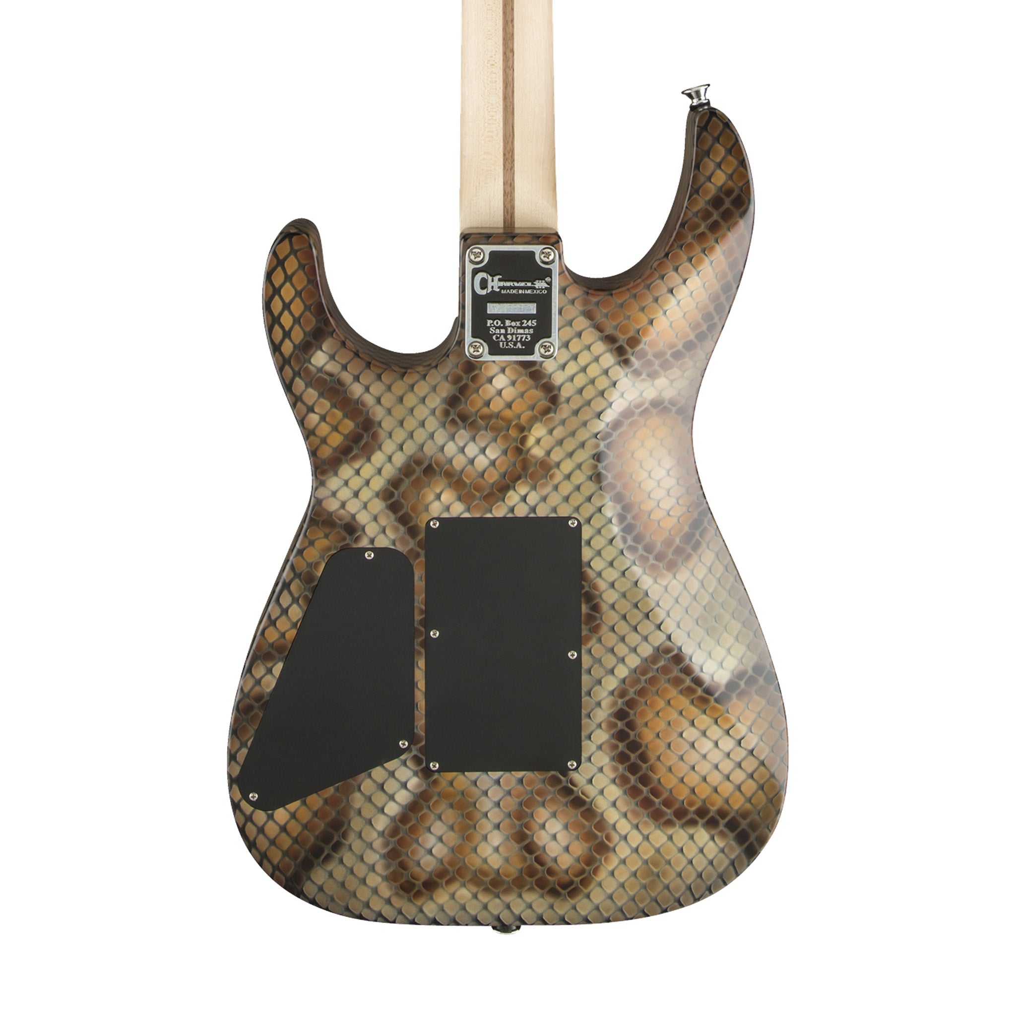 Charvel Pro-Mod Snake Electric Guitar with Maple Fretboard and Snakeskin Design, Warren Demartini Signature