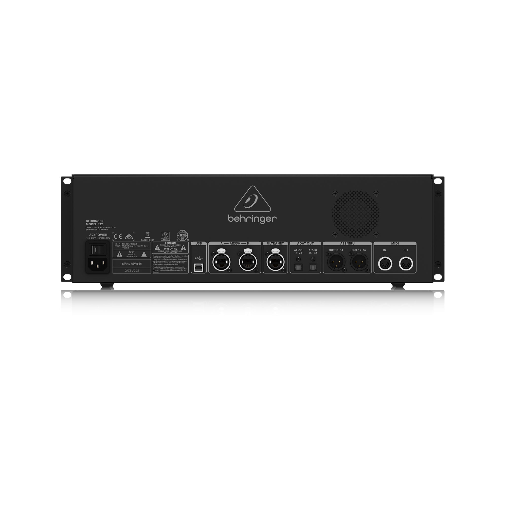 Behringer S32 32 x 16 Digital Audio Stage Box for Live Entertainment Production