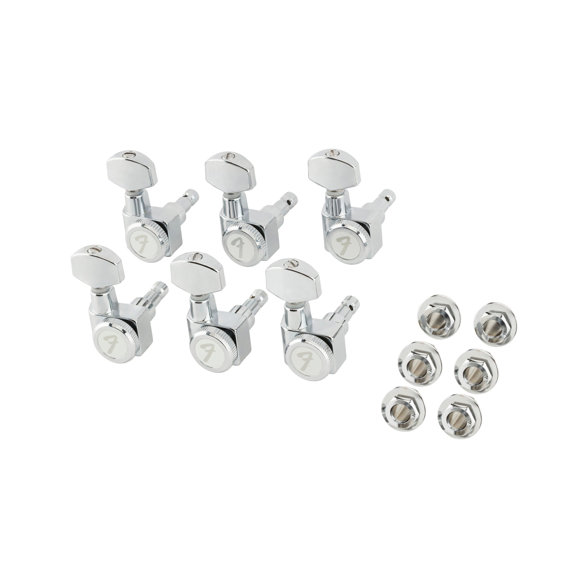 Set of 6 Fender Locking Machine Heads for Stratocaster/Telecaster, All Short Post