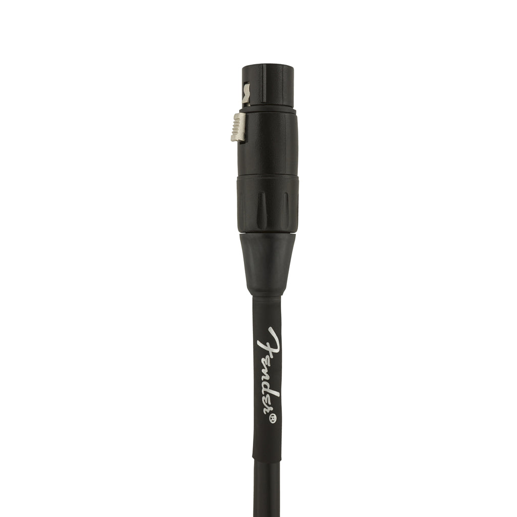 15ft Black Fender Professional Grade Microphone Cable for Reliable Use