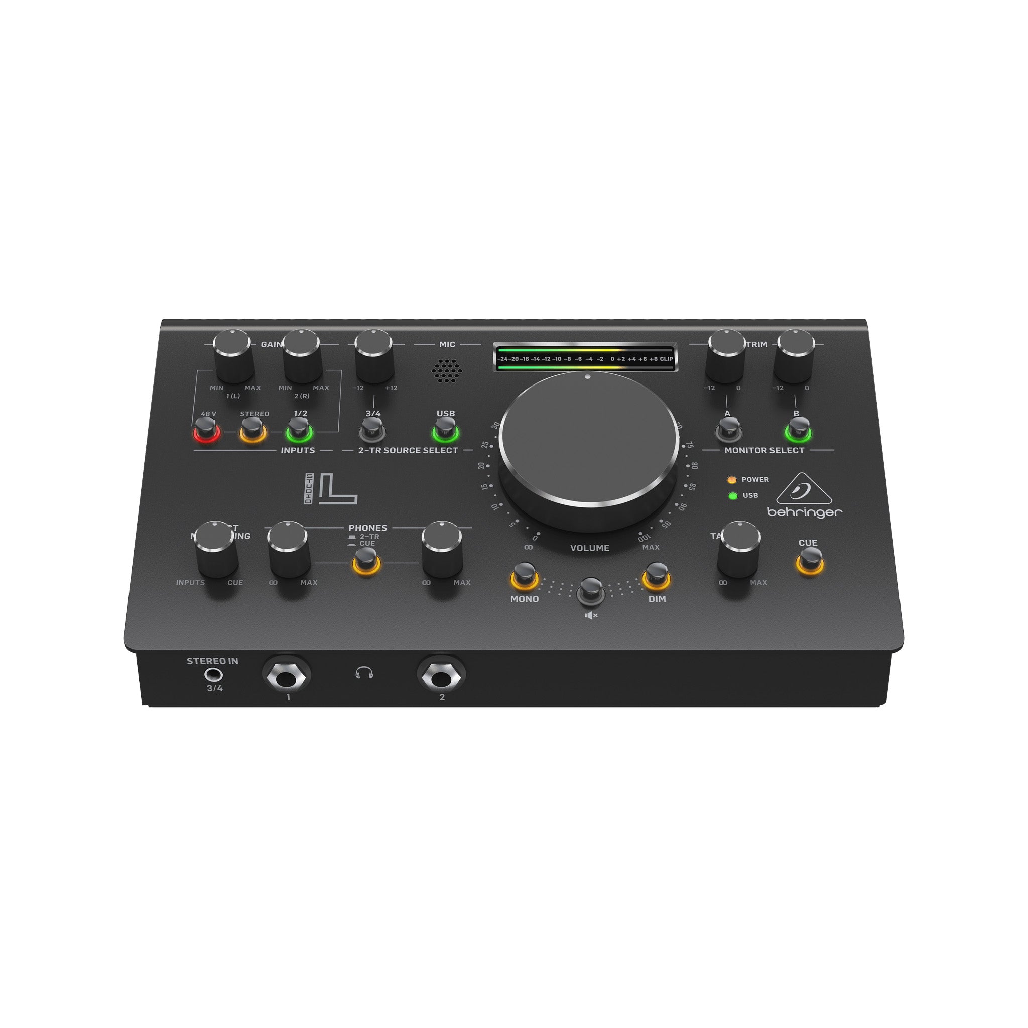 Behringer Studio L: High-end Studio Control with VCA, USB Audio & EU Plug