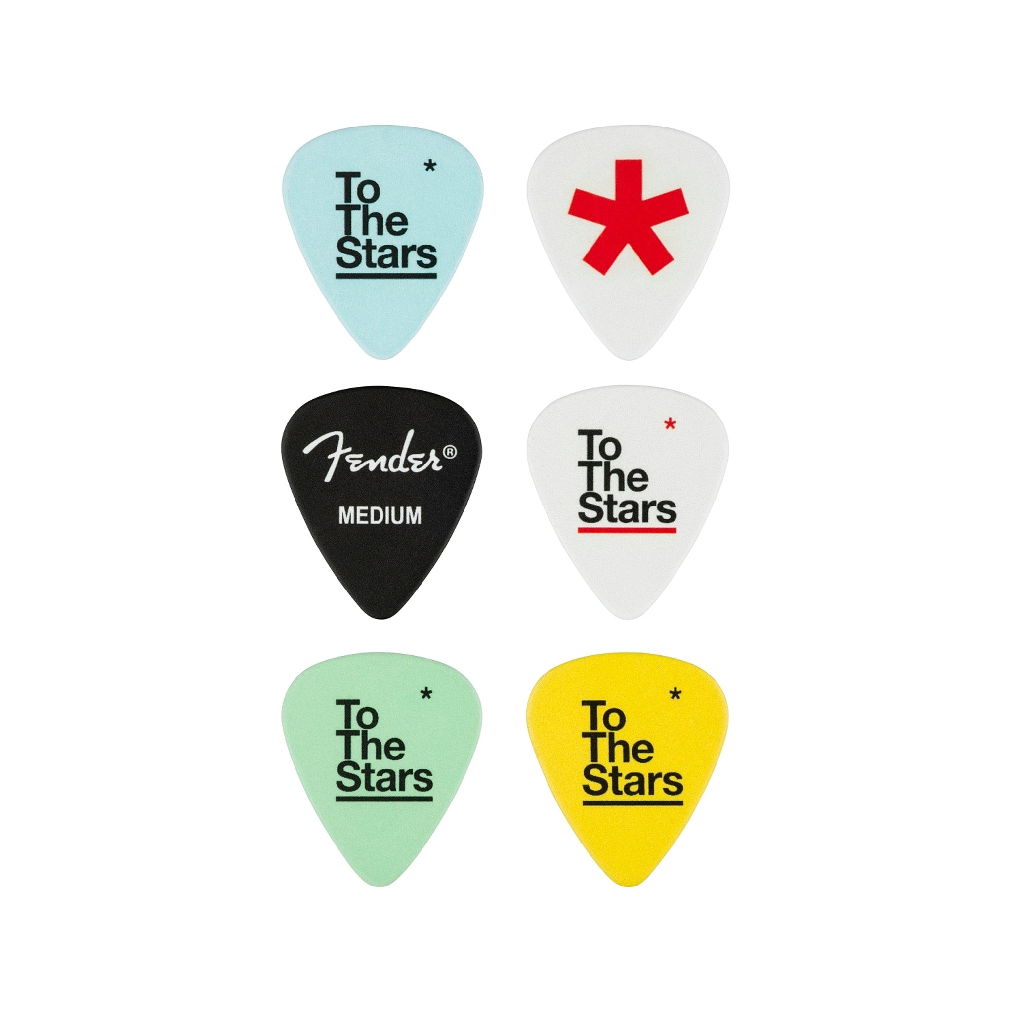 Fender 6-Pack Celluloid Guitar Picks from Tom DeLonge's To The Stars Collection