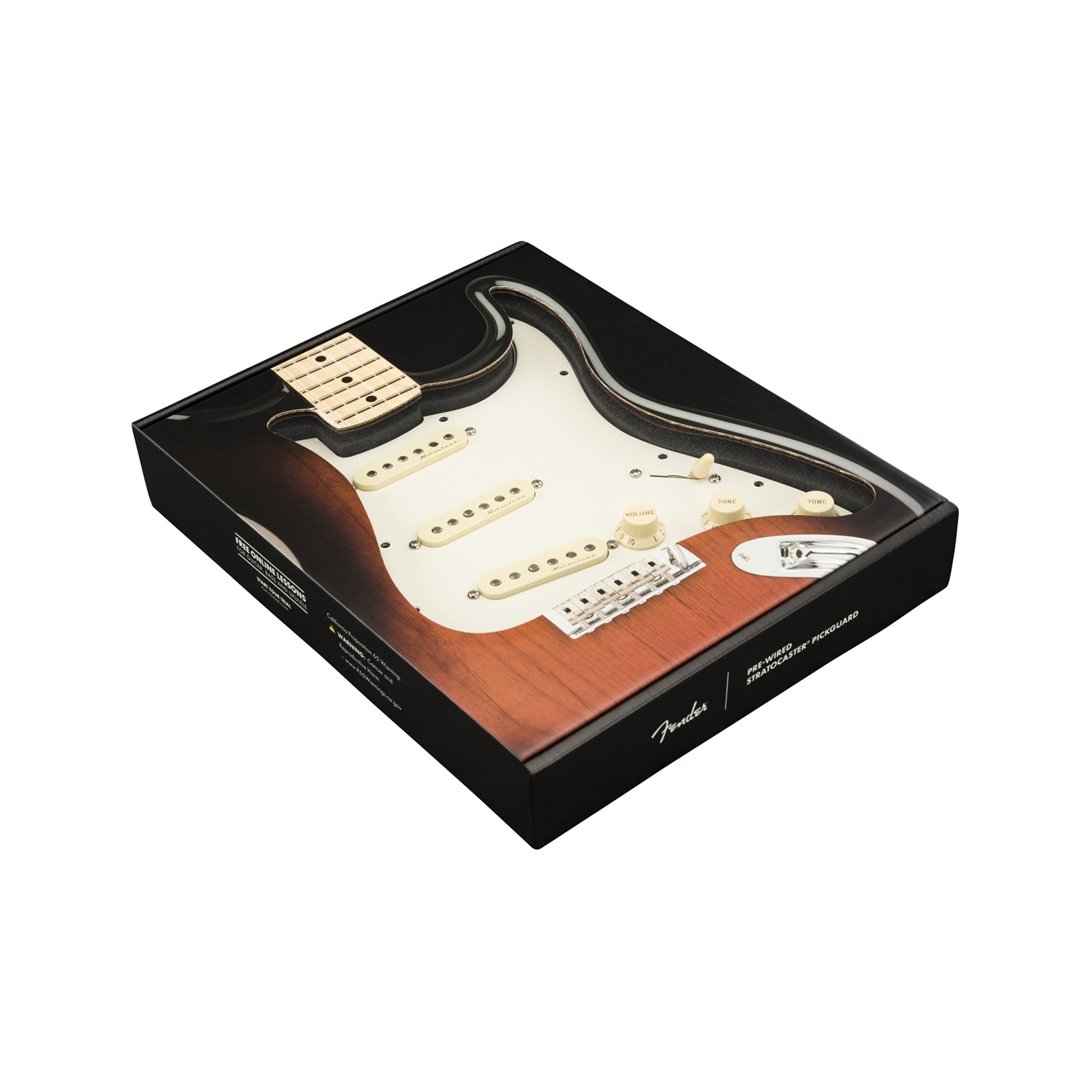 Fender 3-Ply Parchment Vintage Noiseless Pre-wired SSS Stratocaster Pickguard