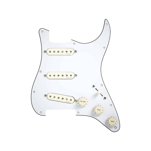 Fishman Fluence Single Width Stratocaster Electric Guitar Pickup Set in White Color