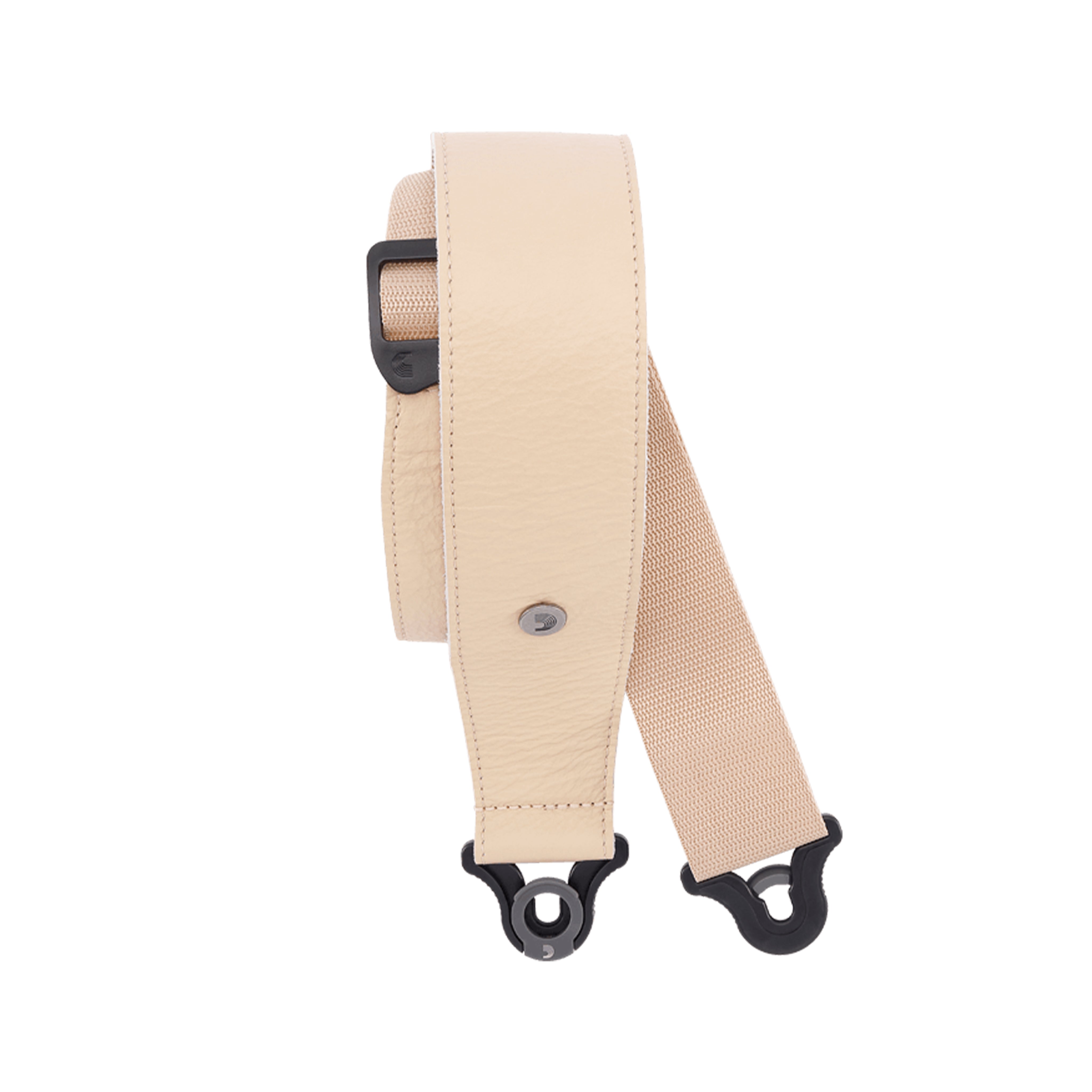 D'Addario Comfortable 2.5-Inch Tan Leather Auto-Lock Guitar Strap for Electric, Acoustic and Bass Guitars
