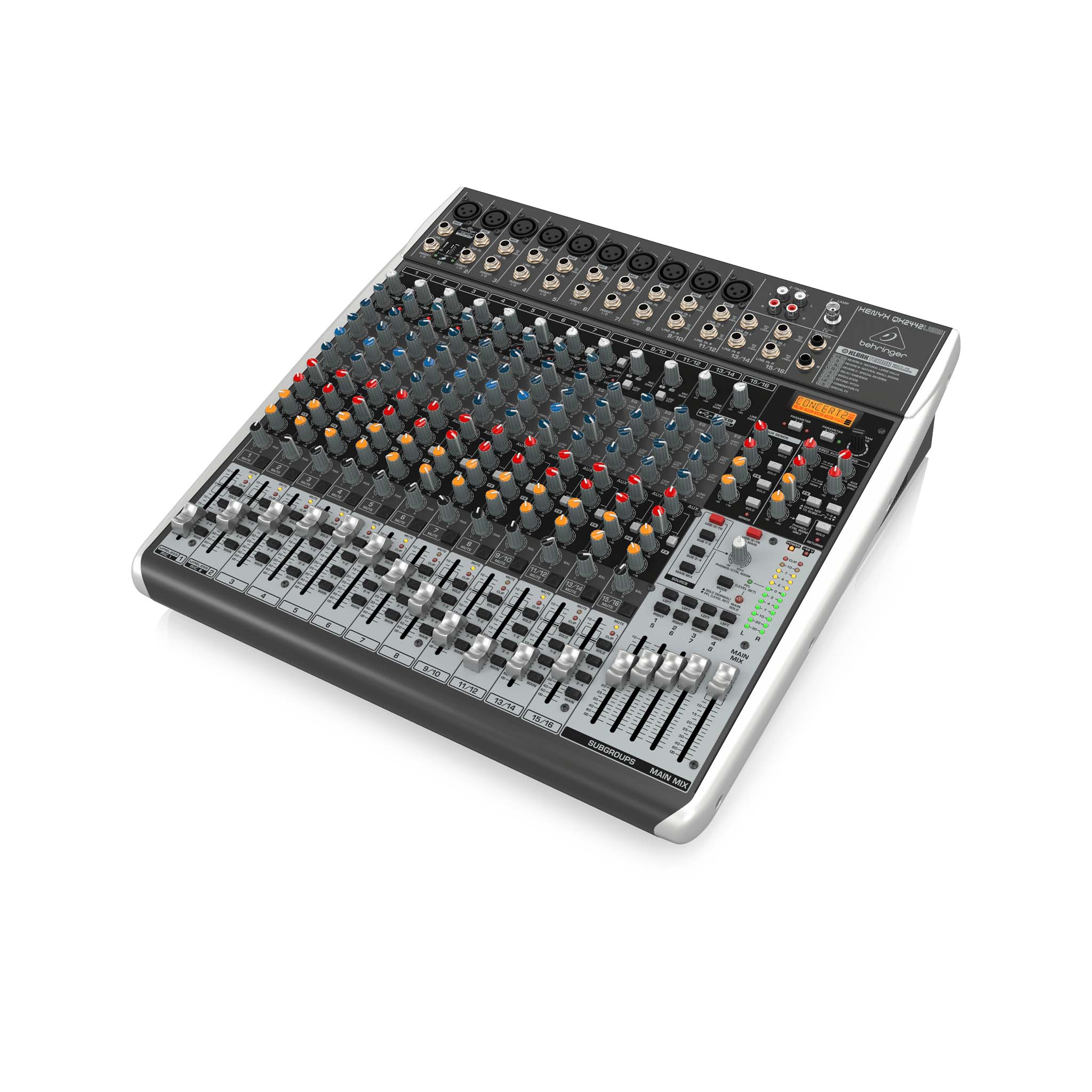 Behringer Xenyx QX2442USB Premium Mixer with USB, Effects & Studio - Grade Features