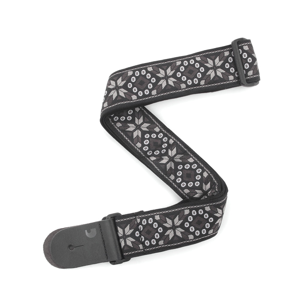 D'Addario 2 - inch Adjustable Monterey Black Guitar Strap for All Genres